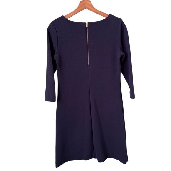 Lilly Pulitzer Charlene Blue Sheath Dress 3/4 Sleeve Scoop Neck in Size Small - Picture 6 of 12